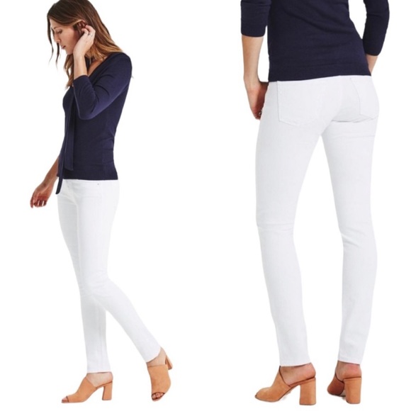 Ag Adriano Goldschmied Denim - AG Adriano Goldschmied The Stilt Cigarette Leg White Jeans Women’s Size 29